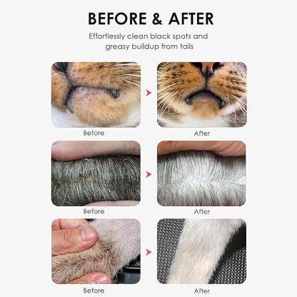 Mooncat Cat Acne Chin Treatment Oil &amp; Cleaner - Feline Chin Acne Care for Blackheads, Kitty Acne, Cat Chin Acne Cleaner, Fast Acting, No-Rinse Ease (Wipe Off), Safe Lickable - 5 fl oz (150ml)