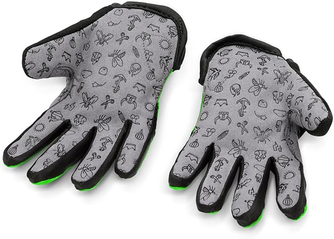 woom TENS Bike Gloves, Child’s &amp; Youth Bicycle Full Finger Protection with Grip for Road Cycling &amp; Mountain Biking (Boys &amp; Girls)