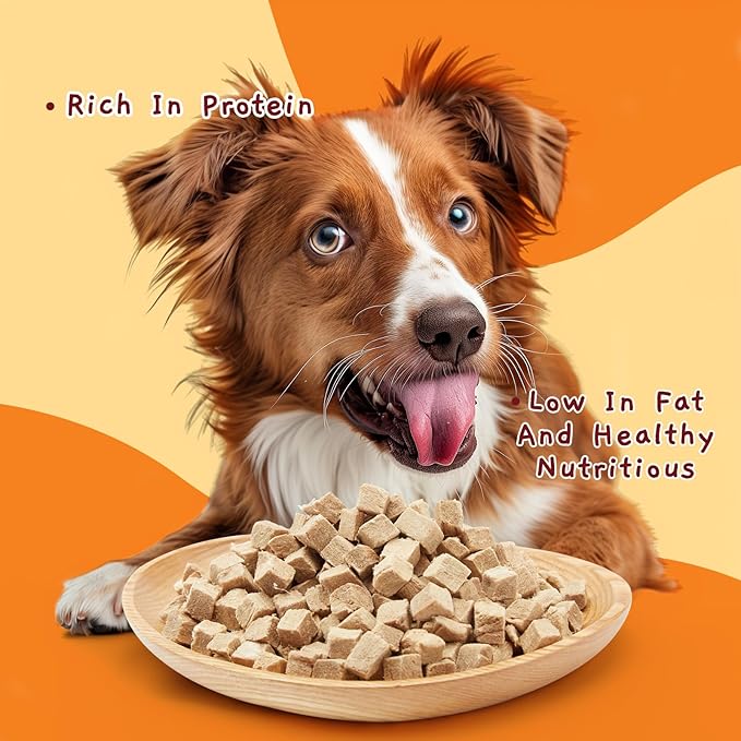 Jungle Calling Freeze Dried Duck Dog &amp; Cat Treats - High Protein, Low Fat, Made with a Single Ingredient - Perfect for Training and Snacking, 2.8 oz (Duck Cube)