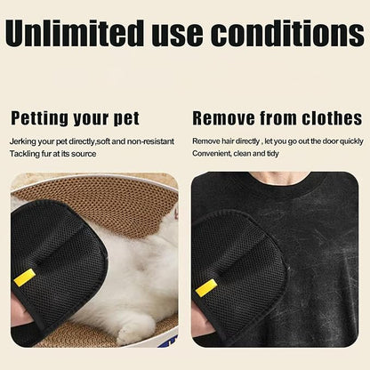 2 Pack Pet Hair Removal Gloves for Cats &amp; Dogs,2025 Electrostatic Pet Hair Removal Gloves for Bedding,Reusable &amp; Washable Efficient Grooming Gloves for Clothing,Furniture,Carpet,Car Seat,Pet Grooming