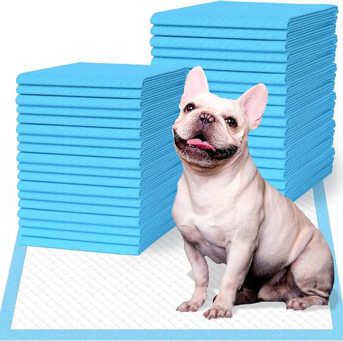 IMMCUTE Puppy Pee Pads 22"x23", 50 Count, Super Absorbent Leak-Proof Disposable Dog Training Pads for Puppies, Adult Dogs Cats &amp; Other Pets Potty Piddle Pads for Crate, Kennel &amp; Indoor/Outdoor Use