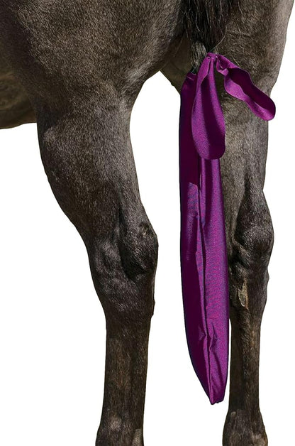 UltraFlex Lycra Tail Bag for Horses | Package of 3 | 24" Long | UV Protection | Smooth Stretch Fit | Keeps Tails Clean &amp; Braided