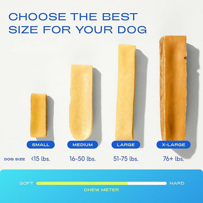 Native Pet Yak Cheese Himalayan Dog Chews - Long Lasting Dental Sticks for Medium Breeds – 100% All Natural Himalayan Yak Chews for Medium Dogs – Cheese Bone for Aggressive Chewers - 3 Per Pack