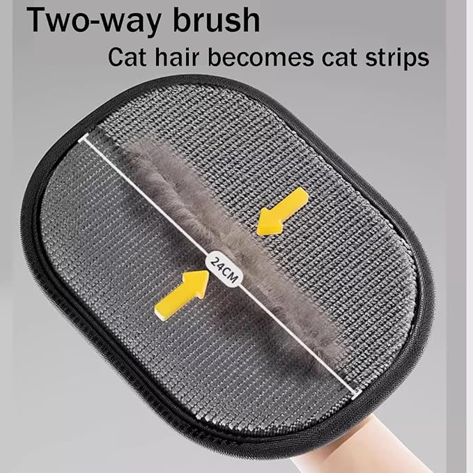 Pet Hair Removal Glove for Cats &amp; Dogs, 2025 New Upgrade Pet Hair Remover Electrostatic Gloves, Cat Grooming Gloves for Hair Removal, Reusable Pet Hair Remover Glove (2 PCS)