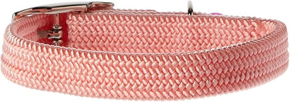 Kool Kat Elastic Cat Safety Collar with Bell, Pink, 8"