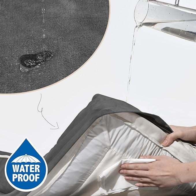 Comfort Expression Small Dog Beds Waterproof Cat Beds Orthopedic Foam Sofa Beds for Small Dogs Comfy Pet Bed with Washable Removable Cover &amp; Non-Slip Bottom(XX-Small,Dark Grey)