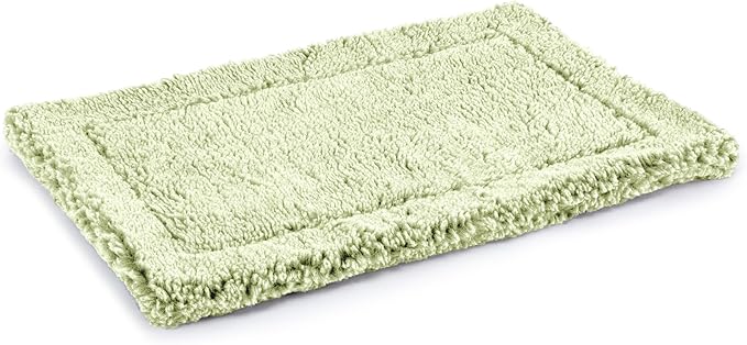 Stoutwool Indestructible Dog Bed - Fluffy Chew Proof Dog Crate Pad - Tough Kennel Pad for Aggressive Chewers - Washable, Ideal for Jumbo Breeds &amp; Fits 54-Inch Crate - 53"x35", Gleam