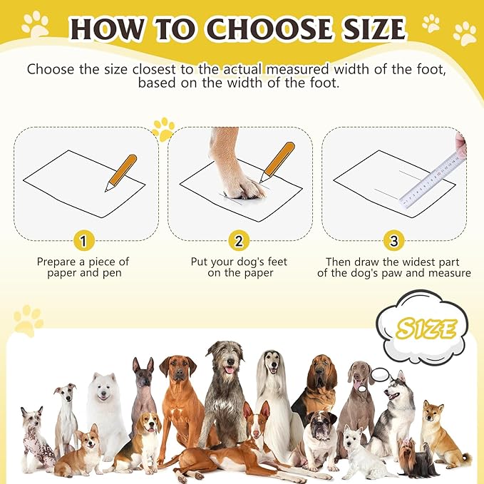 Dog Shoes, FISHOAKY Dog Shoes for Large Dogs, Mesh Breathable Dog Boots &amp; Paw Protectors for Summer Hot Pavement Winter Snowy, 360°Anti Slip 4Pcs Dog Booties with Reflective Black (Size 8)