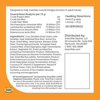 Senior Support SmartPak | Prebiotics and Probiotics | Turmeric Supplement | Flax Seed for Skin &amp; Coat Health | Antioxidant Support for Senior Horses | 28 Days Supply