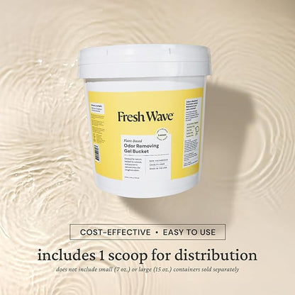 Fresh Wave Odor Removing Gel Bucket, 15.5 lb. (248 oz.) | Lemon Scent Refill | Odor Absorbers for Home | Safer Odor Relief | Natural Plant-Based Odor Eliminator | For Cooking, Trash &amp; Pets