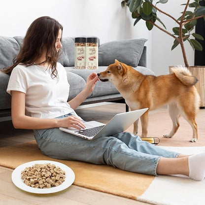 Jungle Calling Freeze Dried Duck Dog &amp; Cat Treats - High Protein, Low Fat, Made with a Single Ingredient - Perfect for Training and Snacking, 2.8 oz (Duck Cube)