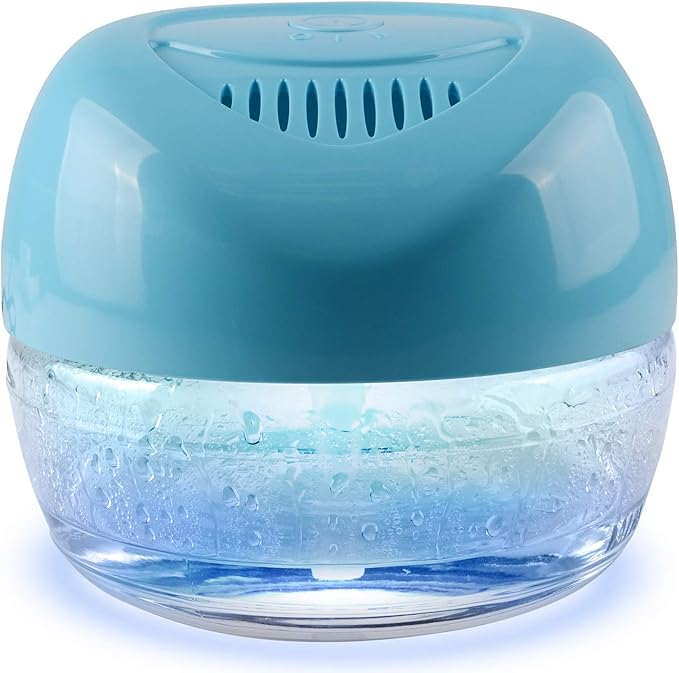 Water-Based Purifier Air Washer, Air Revitalizer &amp; Freshener, Air Fresher with 7 LED Color Changing Light for Rooms (Blue)