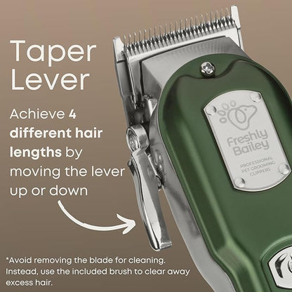 Cat Clippers for Matted Hair - Matted Cat Fur Remover - Low Noise Grooming Trimmer &amp; Shaver | Pet Clippers for Long Hair Cats | Professional Pet Shaver with Detachable Guards