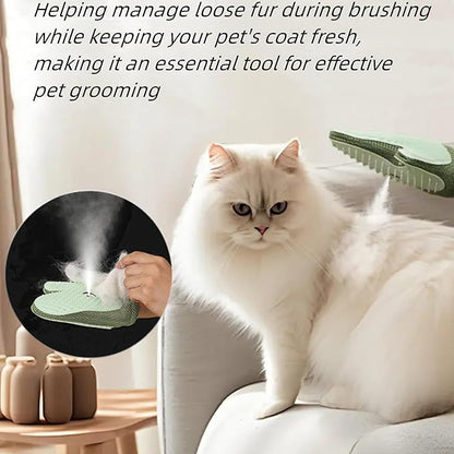 Pet Hair Remover Glove, All-in-One Grooming Mist Glove for Pets, Upgrade Efficient Pet Hair Remover Electrostatic Gloves Grooming Spray Comb, Gentle Deshedding Efficient for Dogs &amp; Cats (Green)