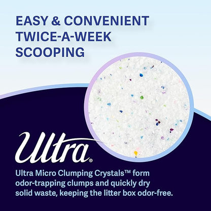 Ultra Clumping Micro Crystals Cat Litter - Dust Free, Soft on Paws, Fragrance Free - 5 Lbs.