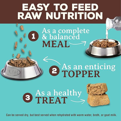 Primal Freeze Dried Raw Cat Food Nuggets Chicken &amp; Salmon, Complete &amp; Balanced Meal or Topper, Premium, Healthy, Grain Free, High Protein Raw Cat Food with Probiotics (5.5 oz)