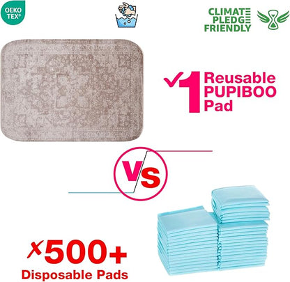 Washable Pee Pads for Dogs - Super Absorbent Reusable Puppy Training Pads - 100% Waterproof, Leak-Proof &amp; Non-Slip Whelping Pads for Pet Housebreaking