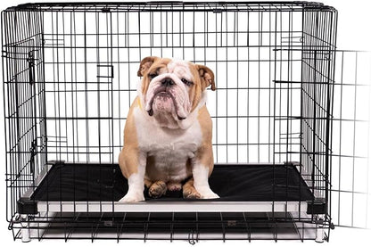 K9 Ballistics Chew Proof Armored Padded Dog Crate Bed, Virtually Indestructible, Legs Included (Blue, XX-Large (50" L x 33" W x 8" H))