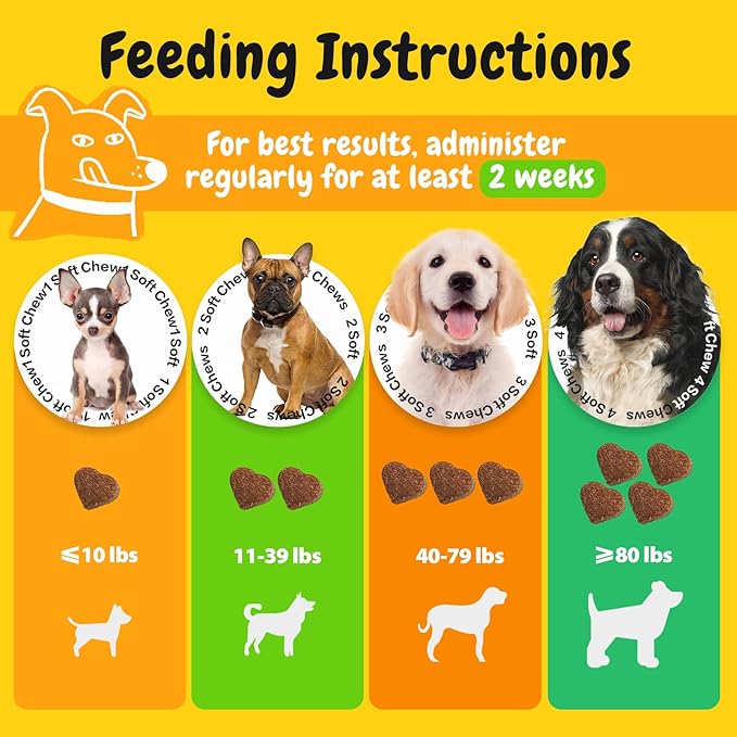 Penpen Probiotics for Dogs, Dogs Probiotics for Digestive Health, Multi-Probiotic and Enzyme Blend Promote Gut Health &amp; Immune Support, Eases Sensitive Stomachs (Beef Chews, 50ct)
