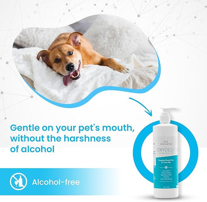 Oxydent Premium Pet Dental Care Solution - Pet Water Additive &amp; Mouthwash for Teeth Cleaning - Eliminate Bad Dog &amp; Cat Bad Breath - Dog Dental Rinse - Fights Tartar &amp; Plaque