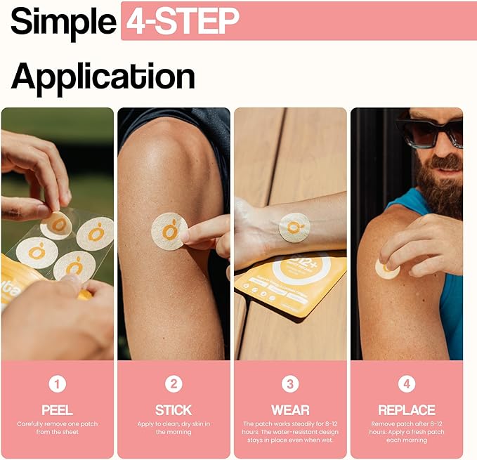 GLP1 Patches | 5X Stronger Formula | 12 Hour Extended Hunger Support | Berberine, Pomegranate, Green Tea, L-Glutamine | New &amp; Improved Kind of GLP-1 Patches | 30 Count