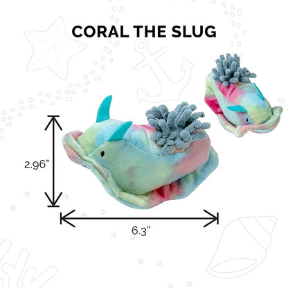 Furhaven 2-Pack Cat Toys w/ 2x Catnip Bags for Indoor Cats, Washable &amp; Durable w/ Refillable Catnip Pocket - Plush Sea Slug Cat Toy Set - Blue/Tie Dye, Set of 2