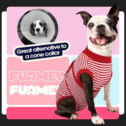 FUAMEY Dog Recovery Suit Male,Dogs Surgery Neuter Suits Puppy Spay Shirts for Female Protect Dog&