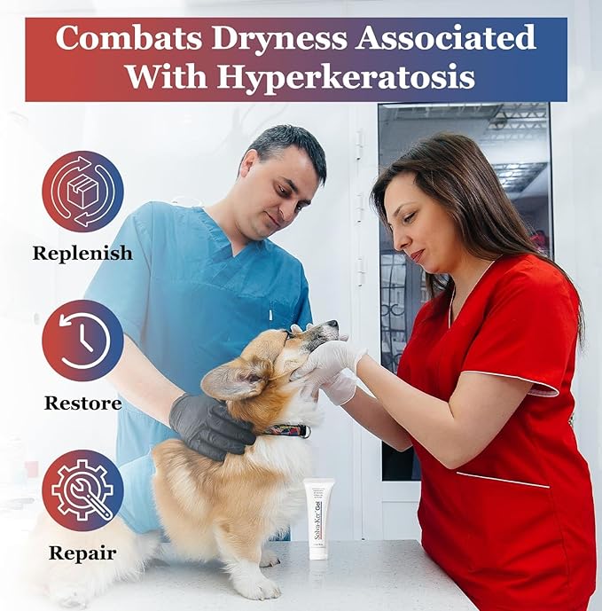 Dry Nose and Paw Soother, Solva-Ker Gel Moisturizer for Pet&