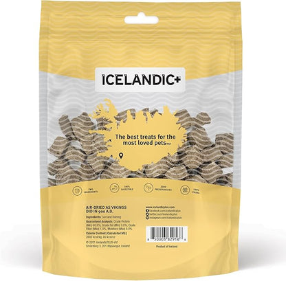 Icelandic+ Cod &amp; Herring Combo Bites Dog Treat 3.0-oz Bag