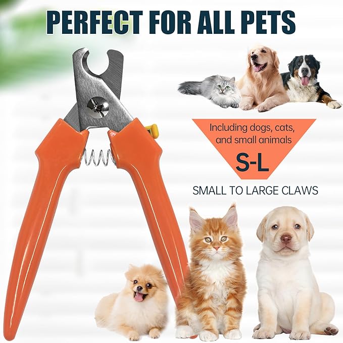 Dog Nail Clippers 767C – Heavy Duty Nail Trimmers for Large &amp; Small Breeds, Easy-to-Use Pet Clippers for Thick Nails, Dog Toenail Clippers for Large Dogs