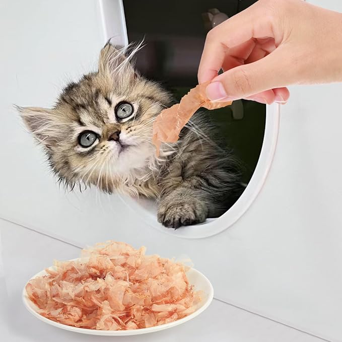 Purrfectpaws Premium Dried Bonito Flakes: Delicious Treats for Dogs &amp; Cats - All-Natural and High in Protein - 1.4oz Bag