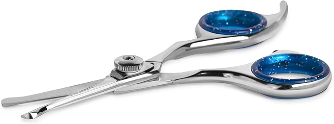 Laazar Straight Dog Grooming Scissors - Comfortable Around The Eyes Cat &amp; Dog Scissors | Blunt Dog Trimming Scissors| Premium Stainless Steel | Grooming Scissors For Dogs - Dog Hair Scissors