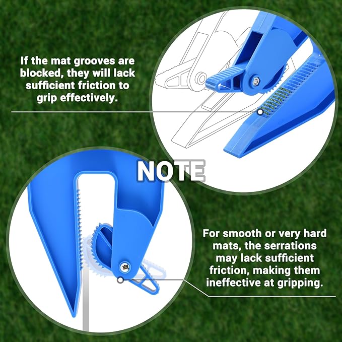 Pair of Mat Grippers for Horse Stall Mat, Effortless Mat Movers Tool, Stall Mat Puller for Horse Mat, Rubber Gym Mat &amp; Trailer Mat