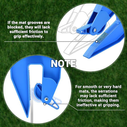 Pair of Mat Grippers for Horse Stall Mat, Effortless Mat Movers Tool, Stall Mat Puller for Horse Mat, Rubber Gym Mat &amp; Trailer Mat
