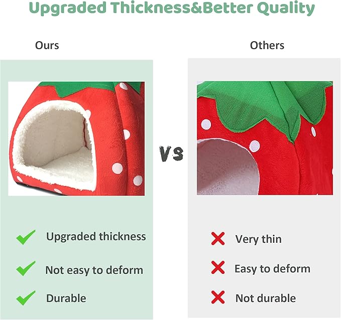 Guinea Pig Hideout 2 Pack Guinea Pig Bed House Cage Accessories Cozy Hide-Out for Hedgehog Ferret Chinchilla&amp;Other Small Animals