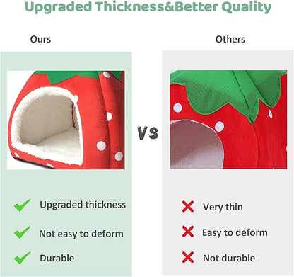 Guinea Pig Hideout 2 Pack Guinea Pig Bed House Cage Accessories Cozy Hide-Out for Hedgehog Ferret Chinchilla&amp;Other Small Animals