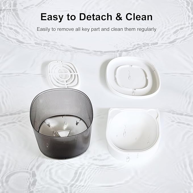 Darlipet Automatic cat Feeder,4L Auto cat Feeder,Programmable Meal &amp; Portions,Freshness Protection, Automatic Cat Food Dispenser for Cats &amp; Dogs, Back-up Battery, Easy to Set up &amp; Clean