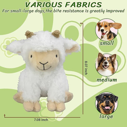 Squeaky Dog Toys for Large- Plush Stuffed Chew Toy with Soft Fabric- Interactive Puppy Toys to Keep Them Busy- Indoor &amp; Outdoor Play