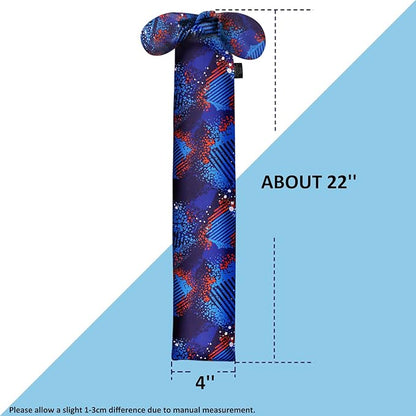 Harrison Howard Stretchy Tail Bag Breathable Horse Tail Guard Slip on Design Protect Horse Tail 2 Strand Closure Straps Keep Tail Clean &amp; Protected 22" L Length Makes Grooming Easy-Chic Blue