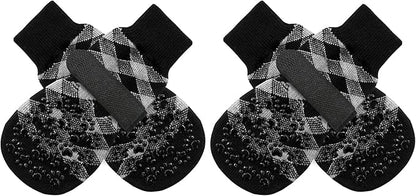 EXPAWLORER Anti Slip Dog Socks to Prevent Licking Paws, Dog Shoes for Hot Pavement, Dog Booties for Small Medium Large Senior Dogs, Traction Control Boots &amp; Paw Protectors for Hardwood Floors