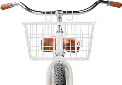 Retrospec Apollo-Lite Lift-Off Bike Basket - Detachable Steel Handlebar Basket with Carrying Handle for Commuting, Shopping &amp; Beach Trips - 14.5in x 9.5in Weather-Resistant Biking Gear