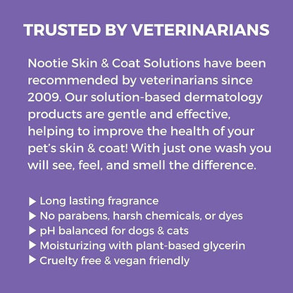 Nootie - Pet Shampoo for Sensitive Skin - Revitalizes Dry Skin &amp; Coat - Natural Ingredients - Gentle Dog Shampoo - Cleans &amp; Conditions 16 oz