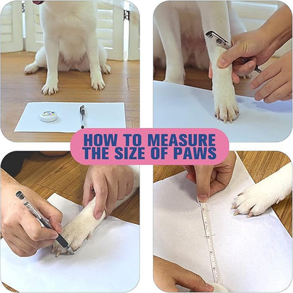 EXPAWLORER Anti Slip Dog Socks to Prevent Licking Paws, Dog Shoes for Hot Pavement, Dog Booties for Small Medium Large Senior Dogs, Traction Control Dog Boots &amp; Paw Protectors for Hardwood Floors