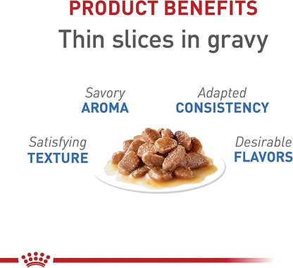 Royal Canin Feline Weight Care Thin Slices in Gravy Canned Adult Wet Cat Food, 3 oz can (12-count)