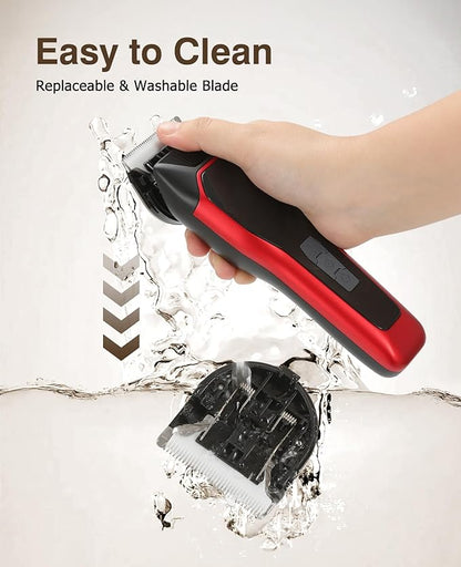 Horse Clippers Low Noise Rechargeble Horse Trimmer Kit, Pet Shaver for Heavy Thick Coats Grooming, 2-Speed Cordless Animal Shears for Horse, Sheep, Cats and Dogs