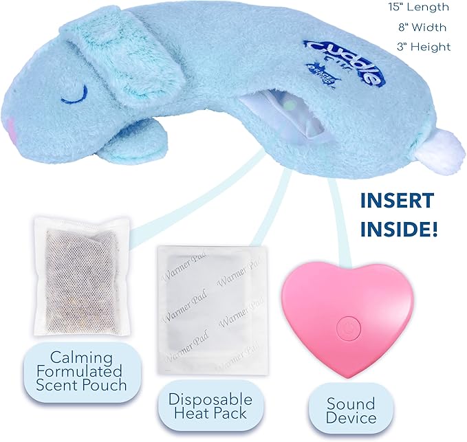 Race&amp;Herd CuddleBun Heartbeat Puppy Toy Sleep Aid - Heartbeat Dog Toy, Dog Heartbeat Toy for Puppy Must Haves for Separation Pet Anxiety Relief Puppy Calming Aid, Dog Toys Behavioral Training