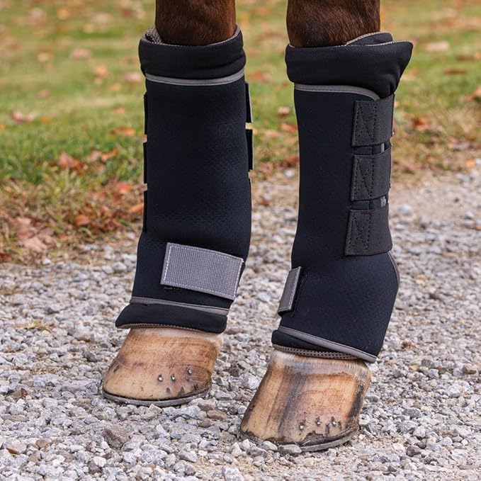 Dura-Tech Stable Quick Wraps for Horses | Ultimate Comfort &amp; Protection for Equine Legs | Enhanced with Far-Infrared Technology | Perfect for Trailering or Stabling | Size Medium