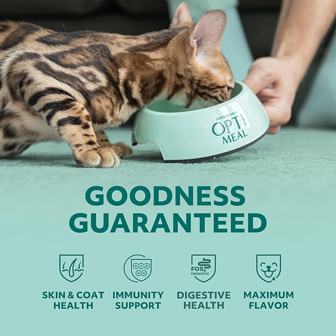 Optimeal Grain-Free Wet Cat Food – Lamb &amp; Veggies Recipe, High Protein &amp; Moisture Rich Indoor Adult Cats Food, Tender Morsels in Savory Gravy Natural Ingredients - 3 oz Pouches, 12 Pack
