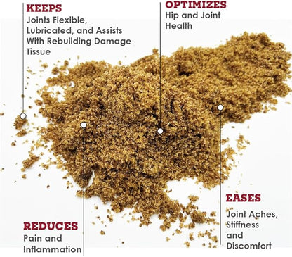TS Joint Supplement Vet Formulated Pain &amp; Inflammation Relief Treats Hip Dysplasia &amp; Arthritis, Glucosamine, Chondroitin, Turmeric, MSM, HA, Creatine, Omega 3 EPA + DHA. Granules 120 Doses