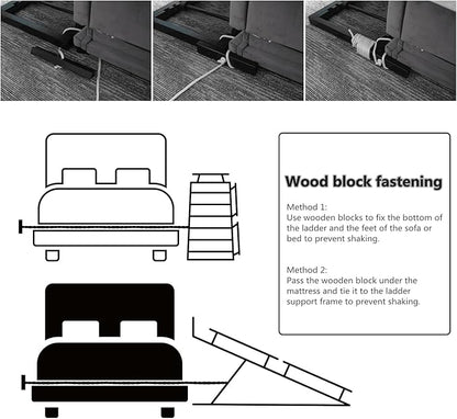 Dog Ramp for Bed PANTAZO Adjustable Ramps for Small Dogs to Get on Bed, Up to 28.5 Inches, 48&
